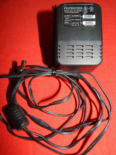 Hitron (HEA-48-155100-2) 15V 800mA 15.6W 60Hz AC Adapter Power Supply Charger